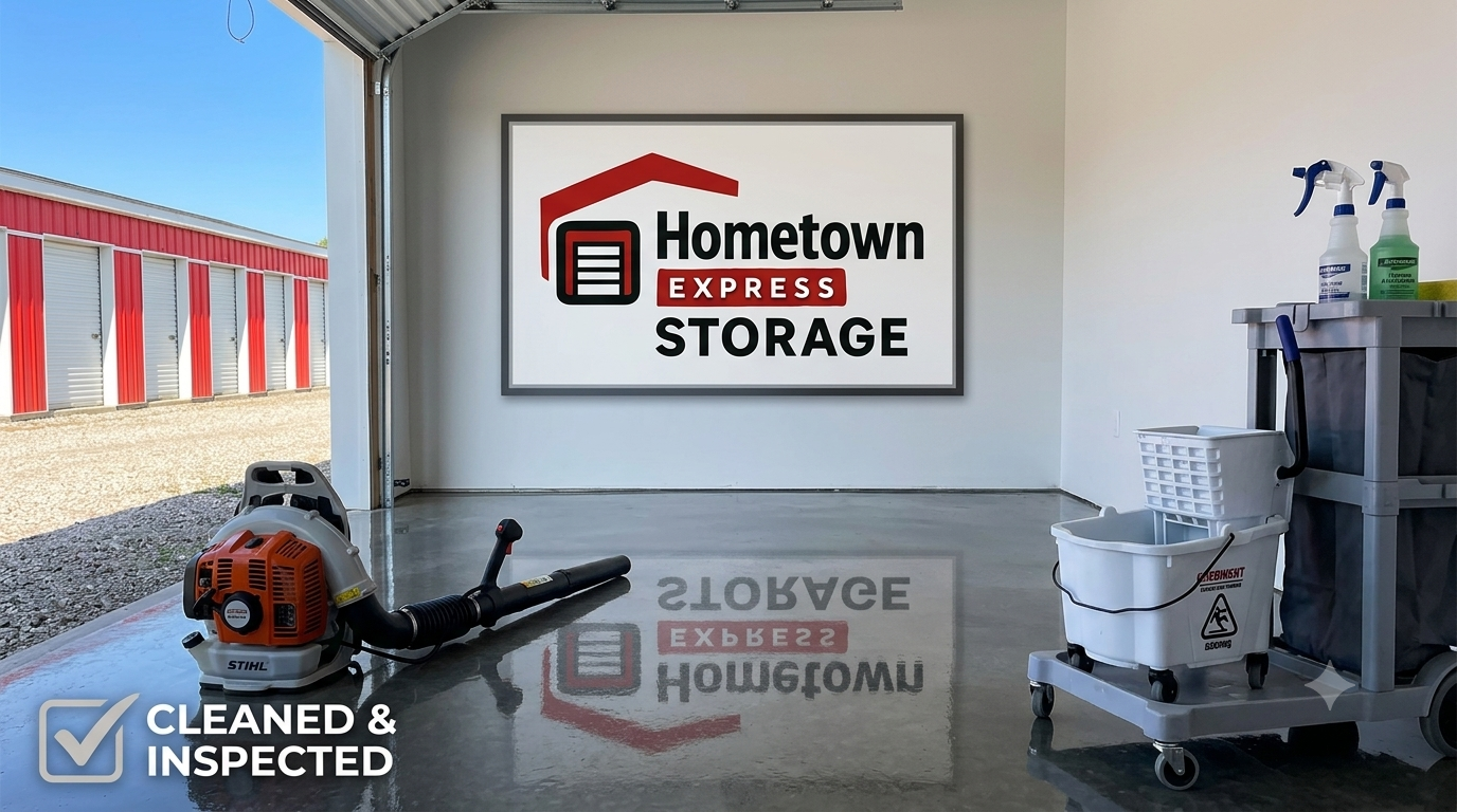 Clean storage units in Fairmount Indiana.